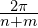 \frac{2\pi}{n+m}