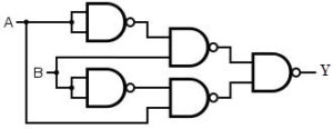XOR gate using 5 NAND gates